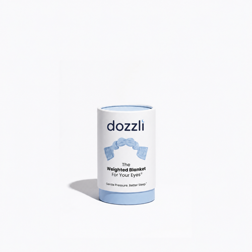 Dozzli weighted sleep mask, strap-free design shown flat